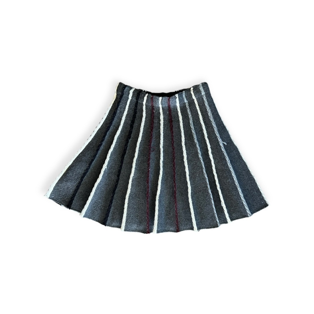 eri + ali Anthropologie skirt cotton  blend small gray